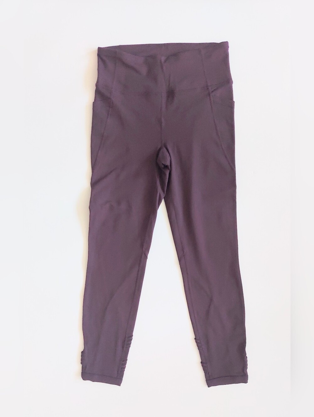 Calvin Klein Midrise Performance Leggings Maroon Red Size Small